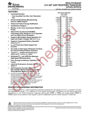 CLVTH16543IDGGREP datasheet  